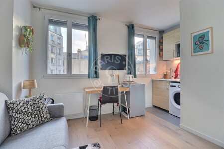 Sala Quitinete mobilado - 14m²  - Ledru-Rollin - Paris