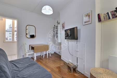 Wohnzimmer Möblierte wohnung - 27m²  - 1 Zimmer - Charonne - Paris