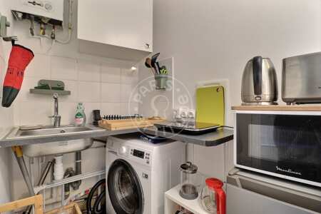 Küche Möblierte wohnung - 27m²  - 1 Zimmer - Charonne - Paris