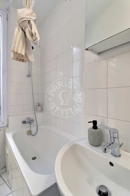 Badezimmer Möblierte wohnung - 27m²  - 1 Zimmer - Charonne - Paris