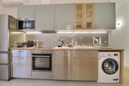 Cocina Piso amueblado - 58m²  - 2 dormitorios - Bastille - París