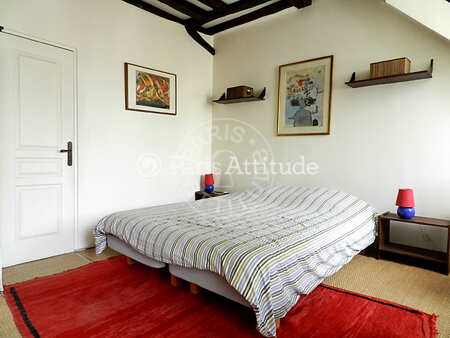 Bedroom Furnished duplex - 42m²  - 2 bedrooms - Madeleine - Paris