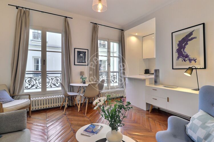 Salon - 1 chambre meublé - Paris 75004 - 17202