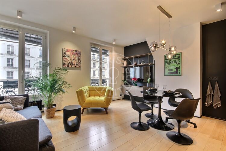 Salon - 1 chambre meublé - Paris 75011 - 17203