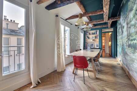 Sala da pranzo Appartamento arredato - 109m²  - 3 locali - Arts et Métiers - Parigi