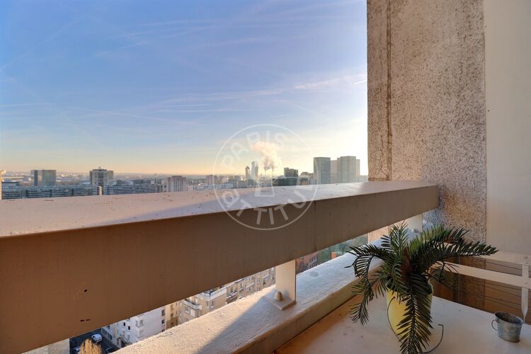 Balcony - Furnished 1 bedroom - Paris 75013 - 17210