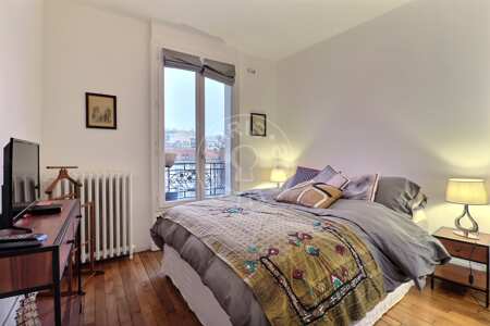 Camera da letto Appartamento arredato - 39m²  - 1 locale - Belleville - Parigi