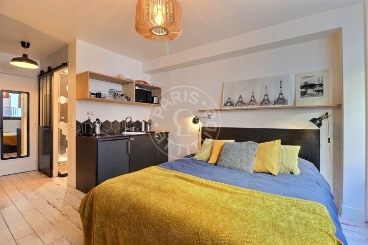 Salón - Estudio amueblado - París 75018 - 17213