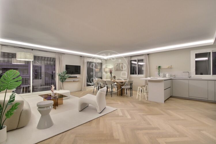Living room - Furnished 3 bedrooms - Paris 75015 - 17214