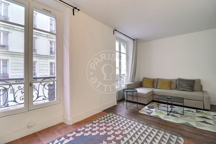Living room - Furnished 1 bedroom - Paris 75015 - 17215