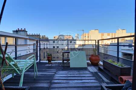 Terrazzo Monolocale arredato - 33m²  - Batignolles - Parigi