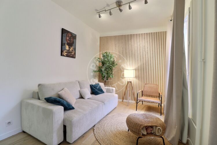 Living room - Furnished 1 bedroom - Paris 75015 - 17219
