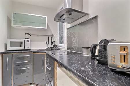 Cozinha Apartamento mobilado - 42m²  - 1 quarto - Convention - Paris