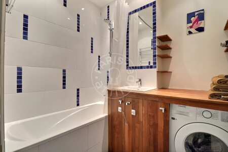Badezimmer Möblierte maisonette - 70m²  - 2 Zimmer - Jules Joffrin - Mairie du 18ème - Paris