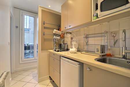 Cocina Piso amueblado - 35m²  - 1 dormitorio - Place Monge - París