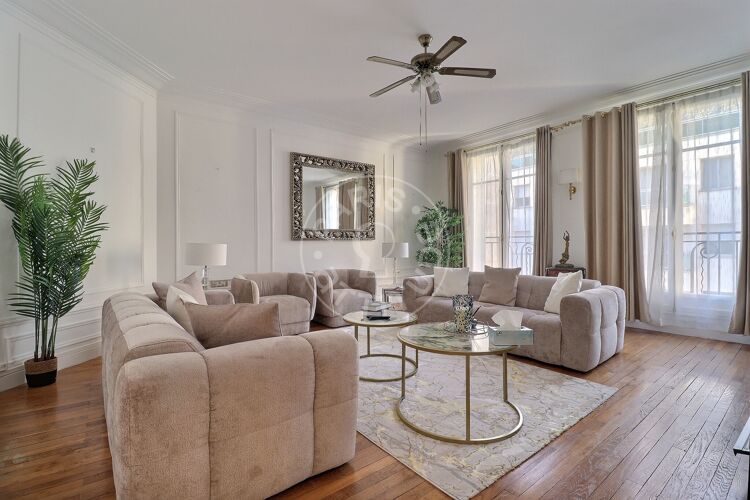 Living room - Furnished 3 bedrooms - Paris 75016 - 17238
