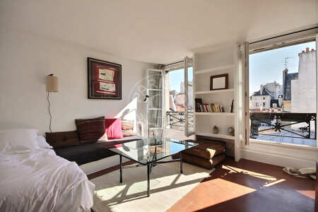 Sala Quitinete mobilado - 30m²  - Saint-Paul - Paris
