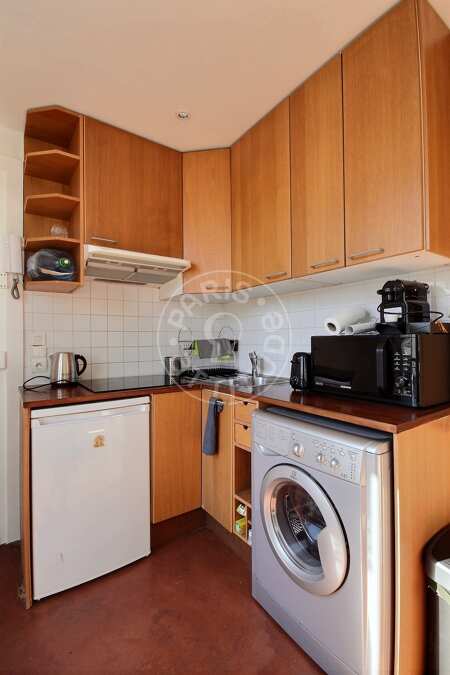Cozinha Quitinete mobilado - 30m²  - Saint-Paul - Paris