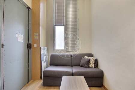 Salón Estudio amueblado - 17m²  - Faubourg Saint-Martin - París