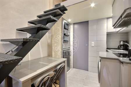 Cocina Estudio amueblado - 17m²  - Faubourg Saint-Martin - París