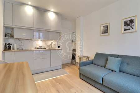 Wohnzimmer Möblierte wohnung - 22m²  - 1 Zimmer - Jules Joffrin - Mairie du 18ème - Paris