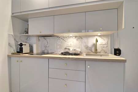 Küche Möblierte wohnung - 22m²  - 1 Zimmer - Jules Joffrin - Mairie du 18ème - Paris