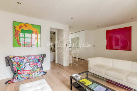 Wohnzimmer Möblierte wohnung - 40m²  - 1 Zimmer - Montorgueil - Paris