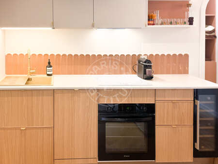 Cuisine Appartement meublé - 46m²  - 1 chambre - Maison de la Radio - Paris