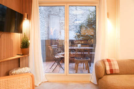 Terrasse Appartement meublé - 46m²  - 1 chambre - Maison de la Radio - Paris