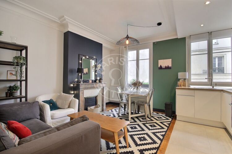 Wohnzimmer - Möblierte 1 Zimmer - Paris 75015 - 17257