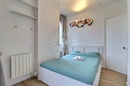 Dormitorio Piso amueblado - 23m²  - 1 dormitorio - Clichy