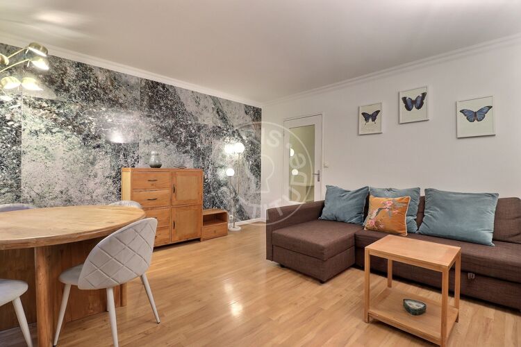 Living room - Furnished 1 bedroom - Paris 75013 - 17260