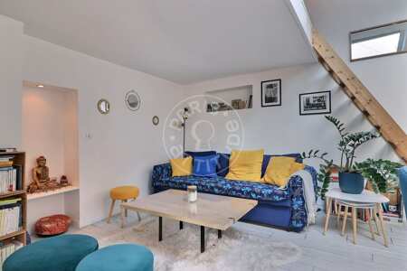 Wohnzimmer Möblierte alkovenwohnung - 28m² - Gare de l'Est / Gare du Nord - Paris