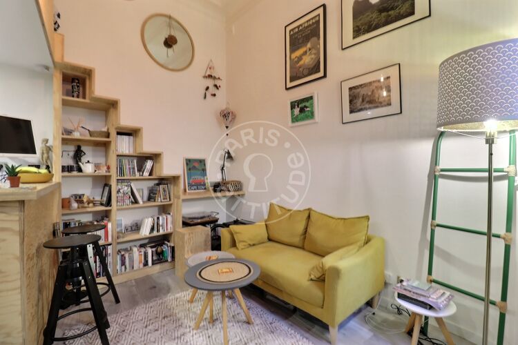 Salon - Studio meublé - Paris 75018 - 17264