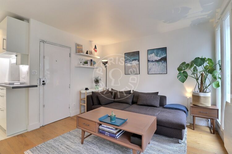 Living room - Furnished 1 bedroom - Paris 75006 - 17268