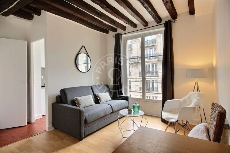 Salon - Studio meublé - Paris 75003 - 1727