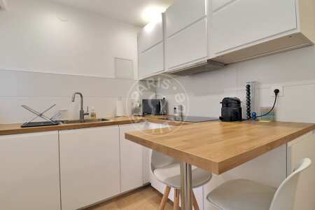 Cuisine Studio alcove meublé - 29m²  - Porte de Saint-Cloud - Paris
