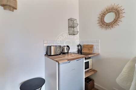 Cuisine Studio meublé - 12m²  - Guy Môquet - Paris