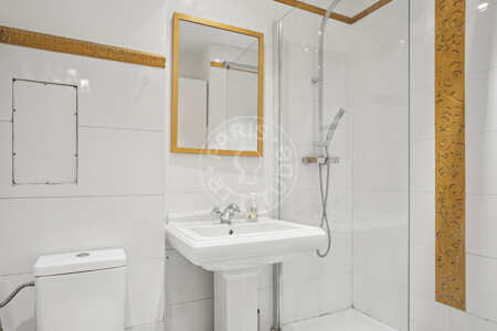 Salle de bain Appartement meublé - 45m²  - 1 chambre - Trocadéro - Paris