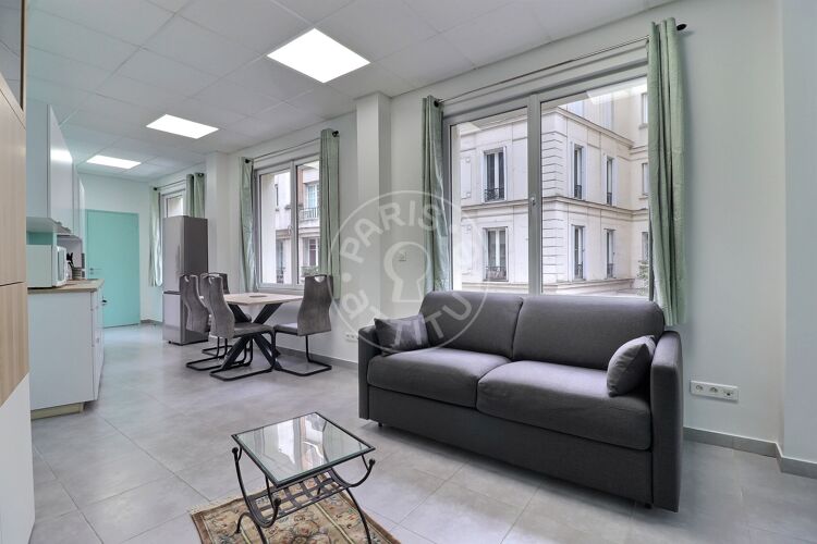 Wohnzimmer - Möblierte 1 Zimmer - Paris 75014 - 17286