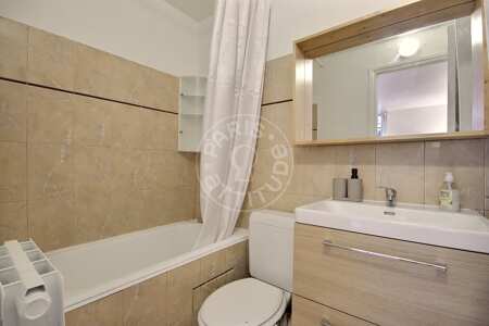 Badezimmer Möblierte studio - 17m²  - Bourse - Paris