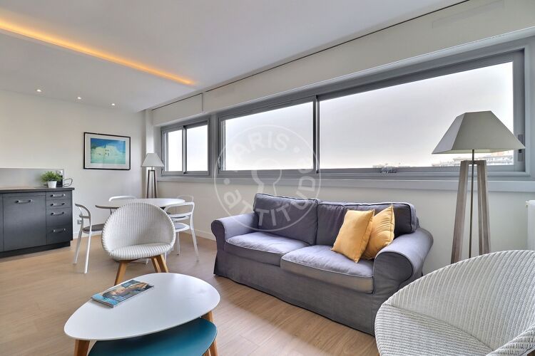 Wohnzimmer - Möblierte 1 Zimmer - Paris 75015 - 17290