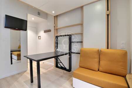 Wohnzimmer Möblierte studio - 14m²  - Tour Eiffel - Paris