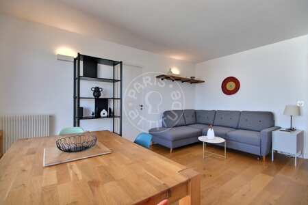 Salón Piso amueblado - 52m²  - 1 dormitorio - Plaisance / Pernety - París