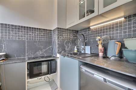 Kitchen Furnished studio - 22m²  - Place des Fêtes - Paris