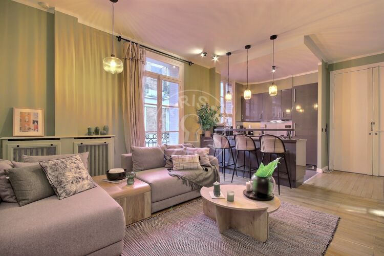 Wohnzimmer - Möblierte 1 Zimmer - Paris 75016 - 17299