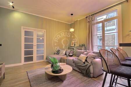 Sala Apartamento mobilado - 50m²  - 1 quarto - Porte Dauphine - Paris