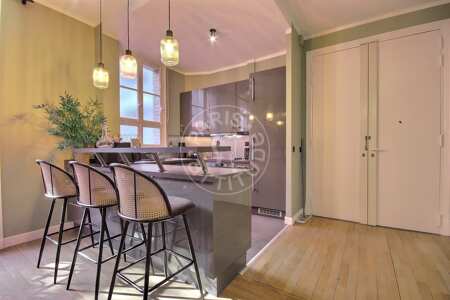 Cozinha Apartamento mobilado - 50m²  - 1 quarto - Porte Dauphine - Paris