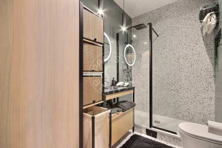Casa de banho Apartamento mobilado - 50m²  - 1 quarto - Porte Dauphine - Paris