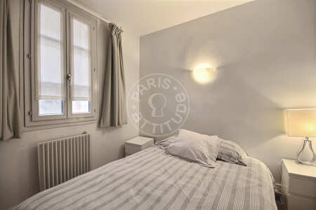 Camera da letto Appartamento arredato - 45m²  - 1 locale - Ile Saint-Louis - Parigi